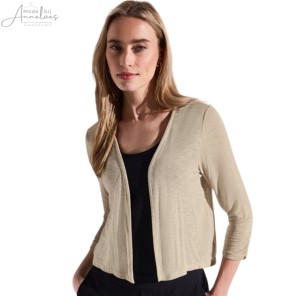 Street One zomervest Suze 3/4 mouw kort Zand